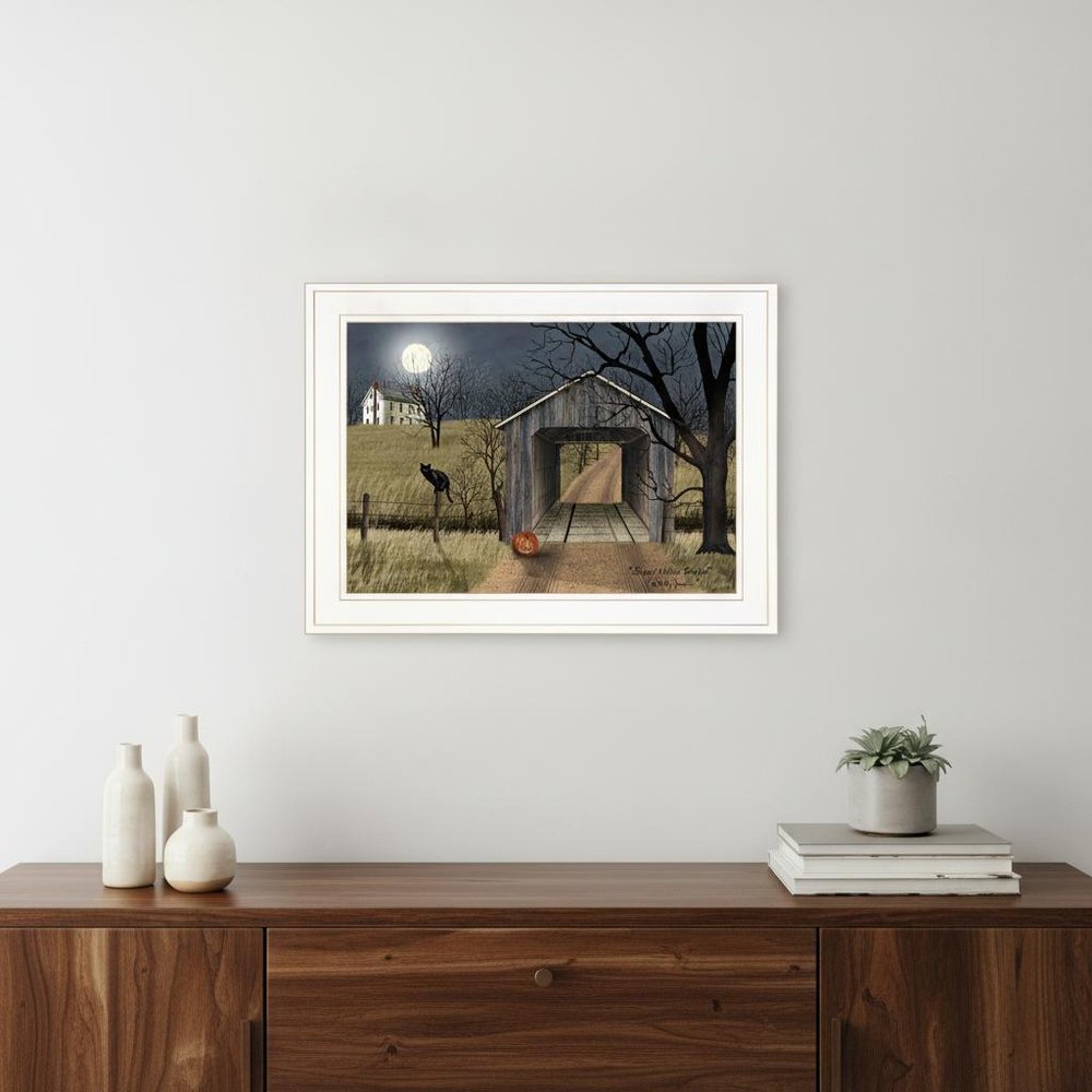 Sleepy Hollow Bridge 1 White Framed Print Wall Art HomeRoots