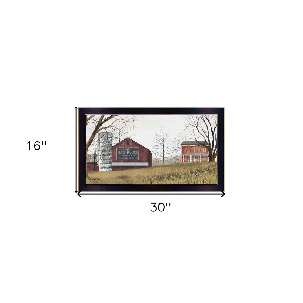 Mail Pouch Barn 6 Black Framed Print Wall Art HomeRoots
