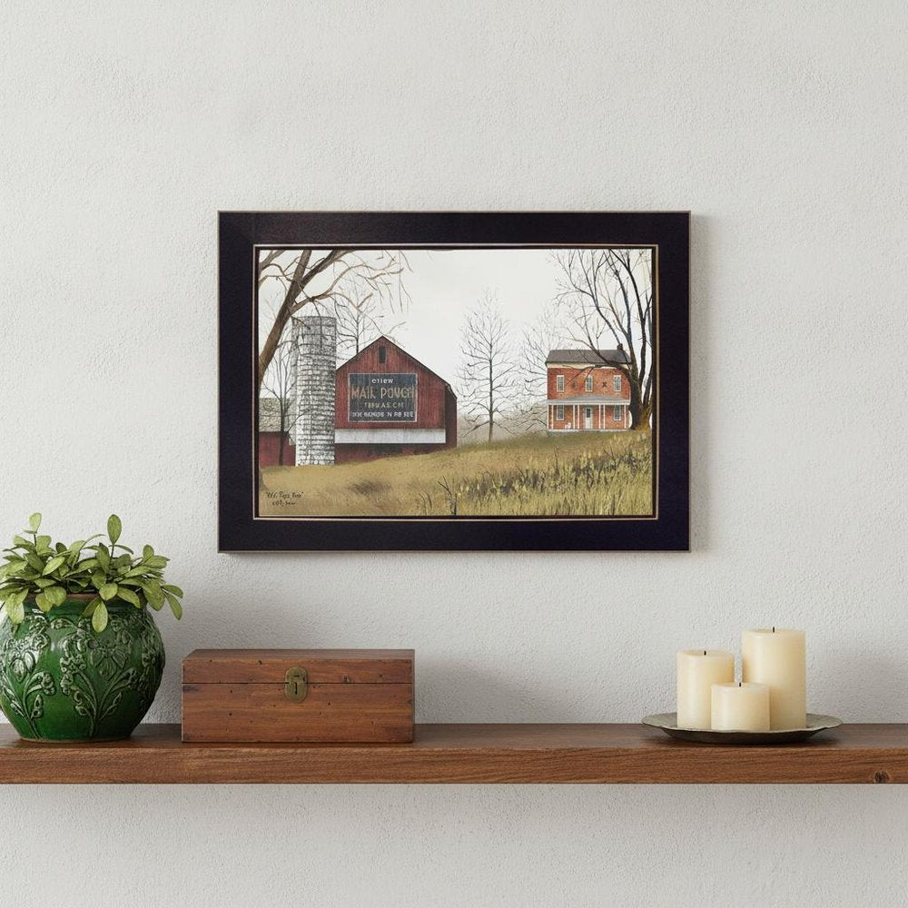 Mail Pouch Barn 1 Black Framed Print Wall Art HomeRoots