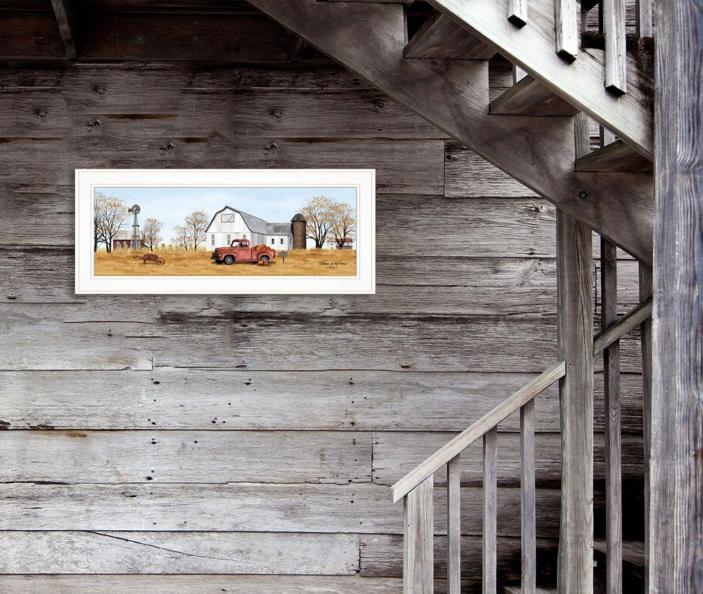 Autumn on Farm 1 White Framed Print Wall Art HomeRoots
