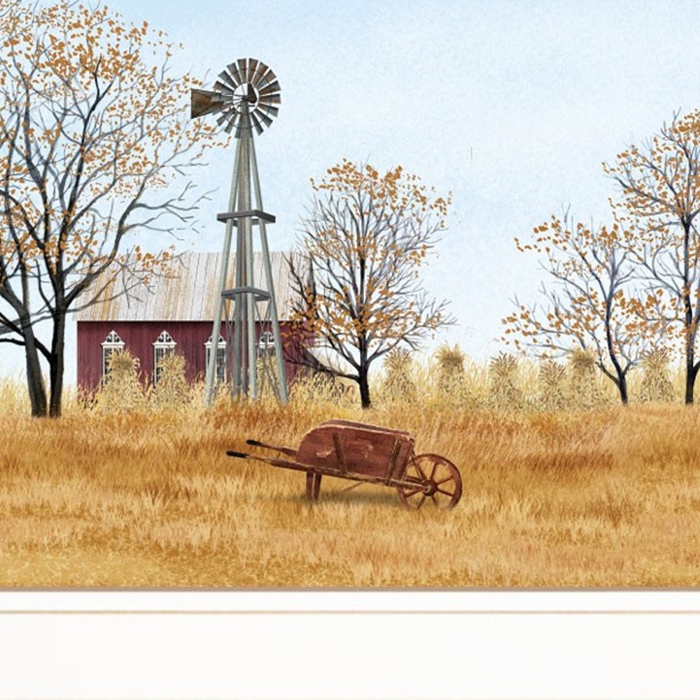 Autumn on Farm 1 White Framed Print Wall Art — view 4