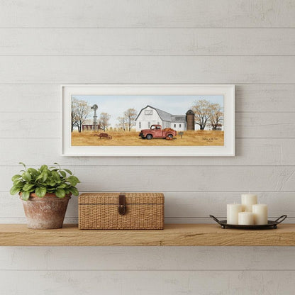 Autumn on Farm 1 White Framed Print Wall Art HomeRoots