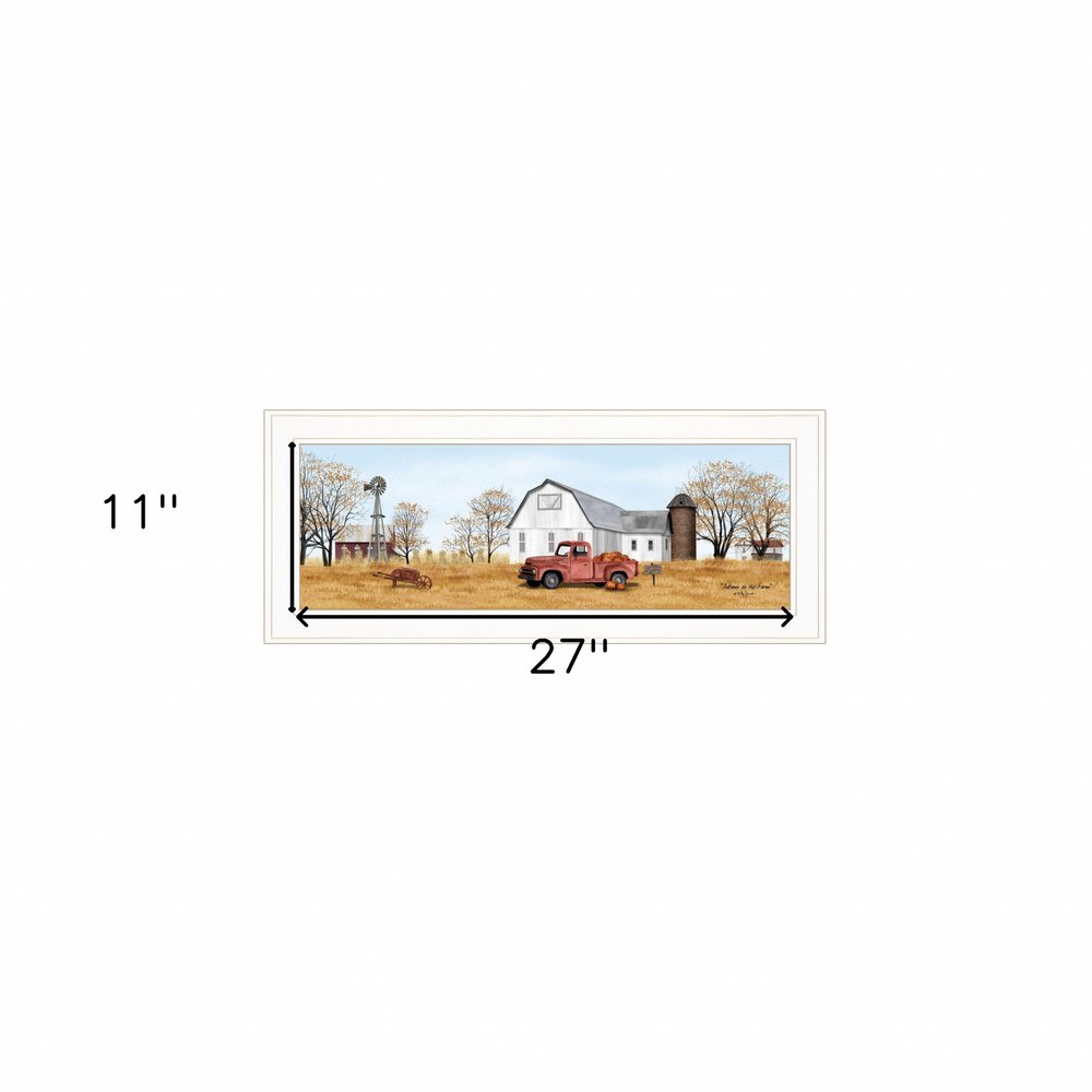 Autumn on Farm 1 White Framed Print Wall Art HomeRoots
