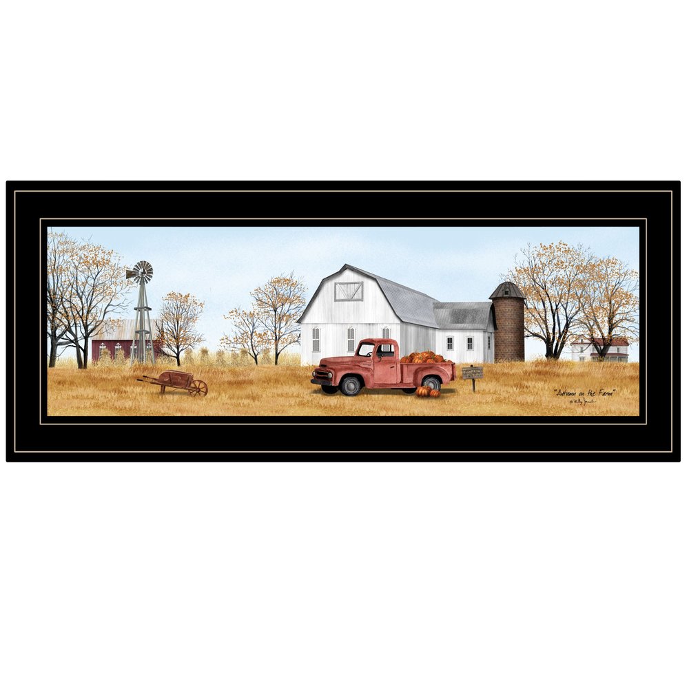 Autumn On Farm 2 Black Framed Print Wall Art — view 1