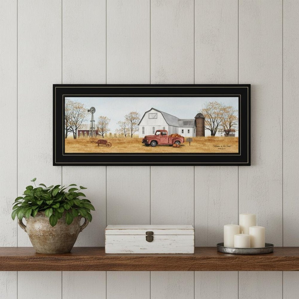 Autumn On Farm 2 Black Framed Print Wall Art — view 6