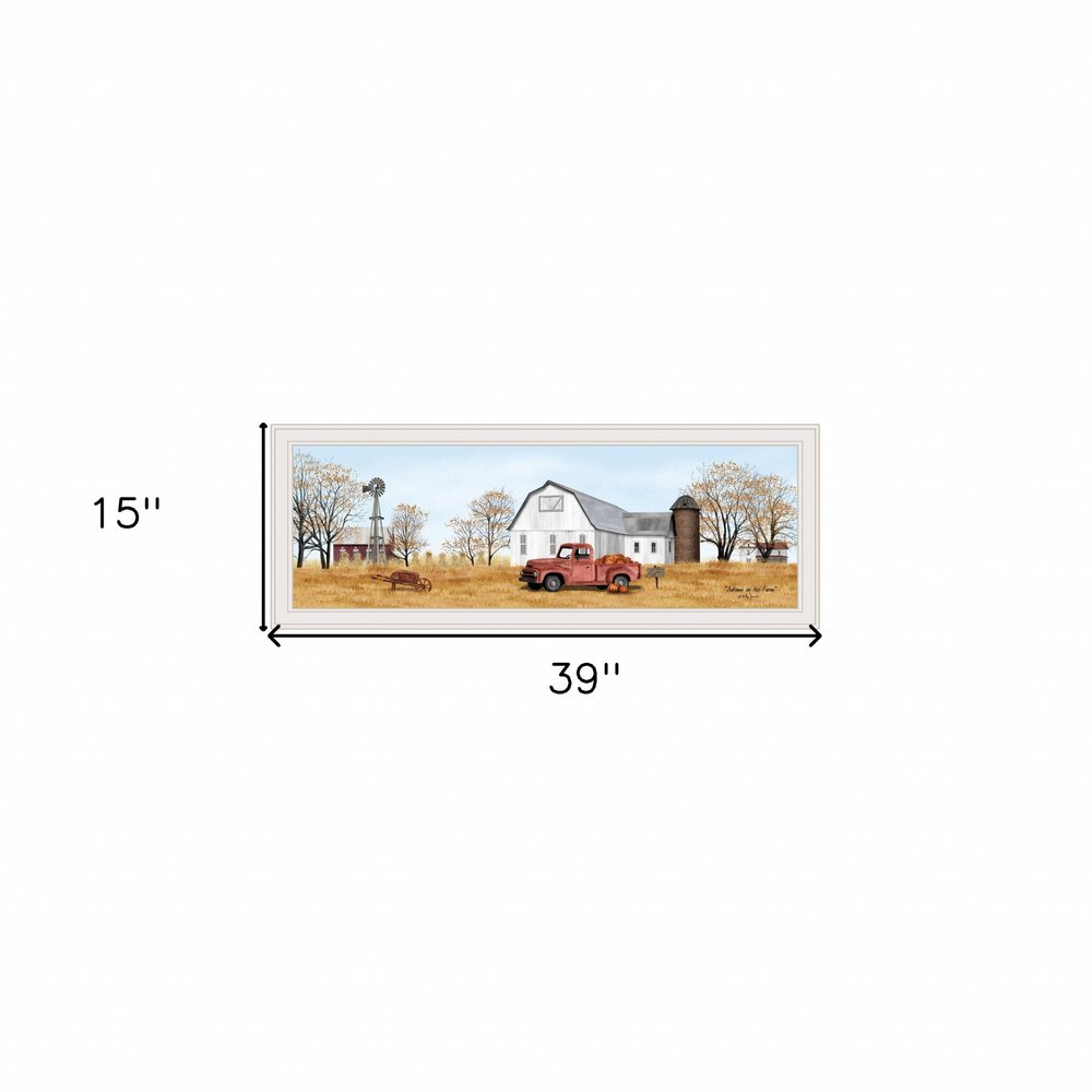 Autumn on Farm 3 White Framed Print Wall Art HomeRoots