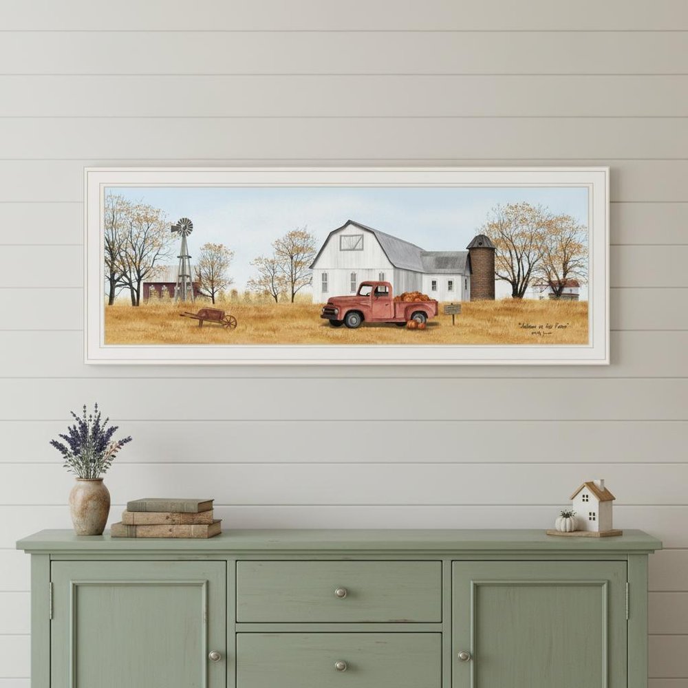 Autumn on Farm 3 White Framed Print Wall Art — view 4