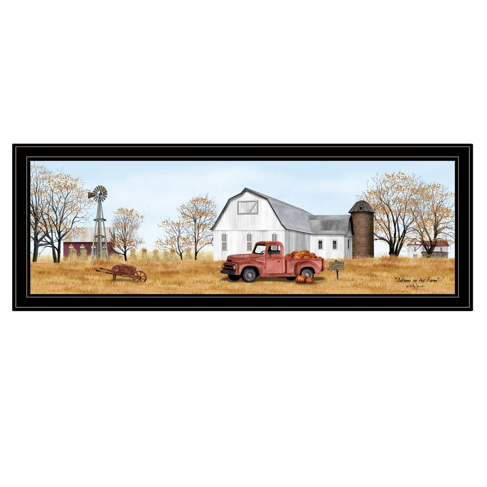Autumn on Farm 4 Black Framed Print Wall Art HomeRoots