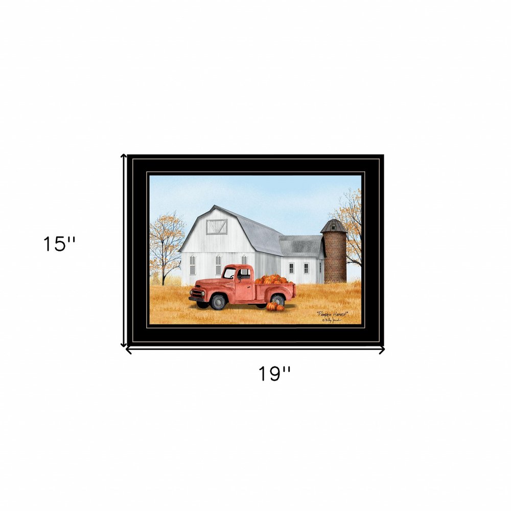 Pumpkin Harvest 2 Black Framed Print Kitchen Wall Art HomeRoots