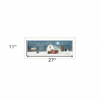 Winter on The Farm 1 White Framed Print Wall Art HomeRoots