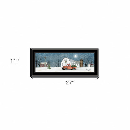 Winter on The Farm 2 Black Framed Print Wall Art HomeRoots