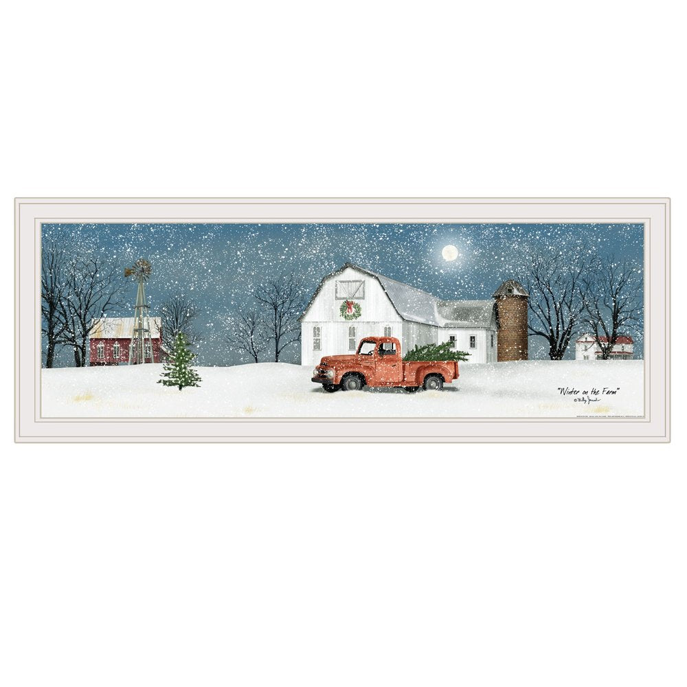 Winter on The Farm 3 White Framed Print Wall Art HomeRoots