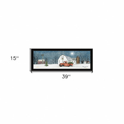 Winter on The Farm 4 Black Framed Print Wall Art HomeRoots