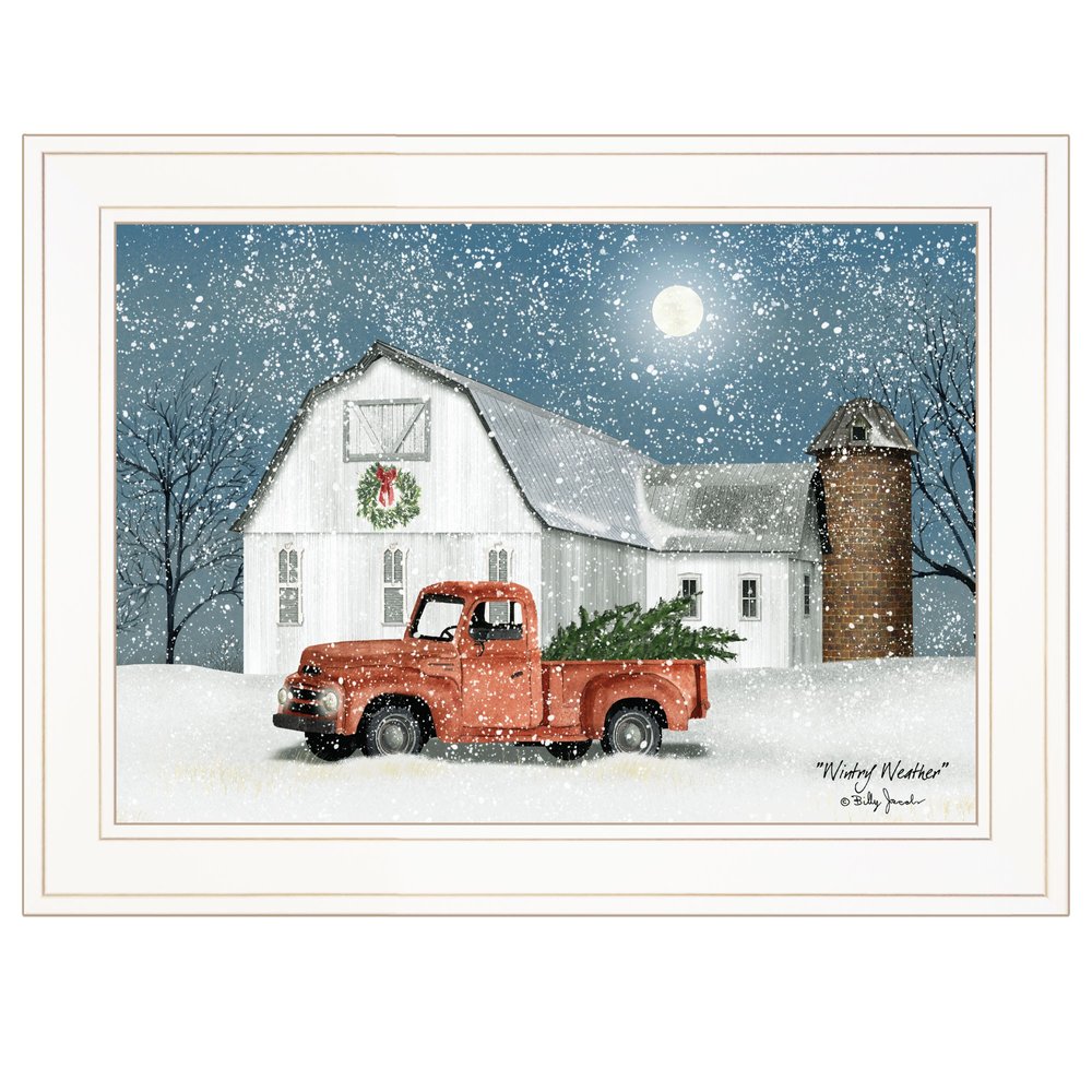 Wintry Weather 2 White Framed Print Wall Art HomeRoots
