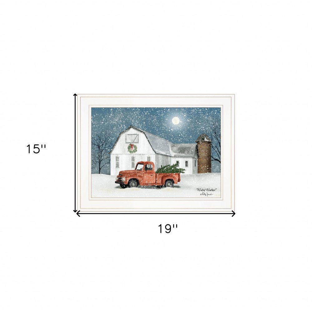 Wintry Weather 2 White Framed Print Wall Art HomeRoots