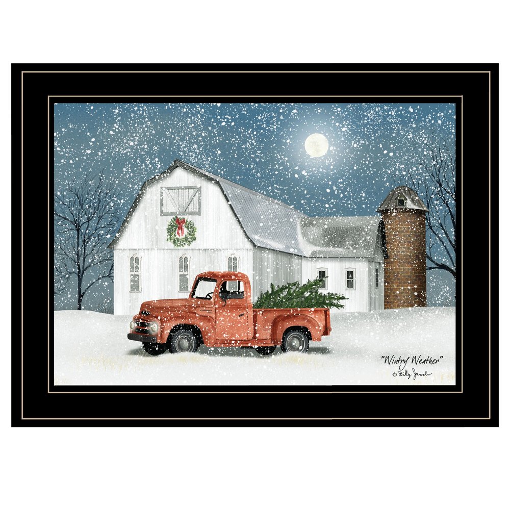 Wintry Weather 3 Black Framed Print Wall Art — view 1