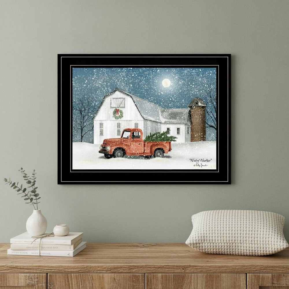 Wintry Weather 3 Black Framed Print Wall Art HomeRoots