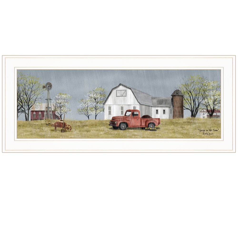 Spring On The Farm 1 White Framed Print Wall Art HomeRoots