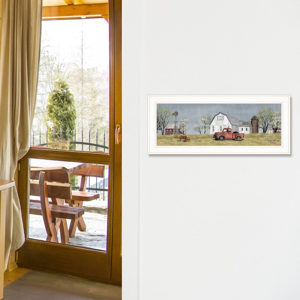 Spring On The Farm 1 White Framed Print Wall Art — view 2