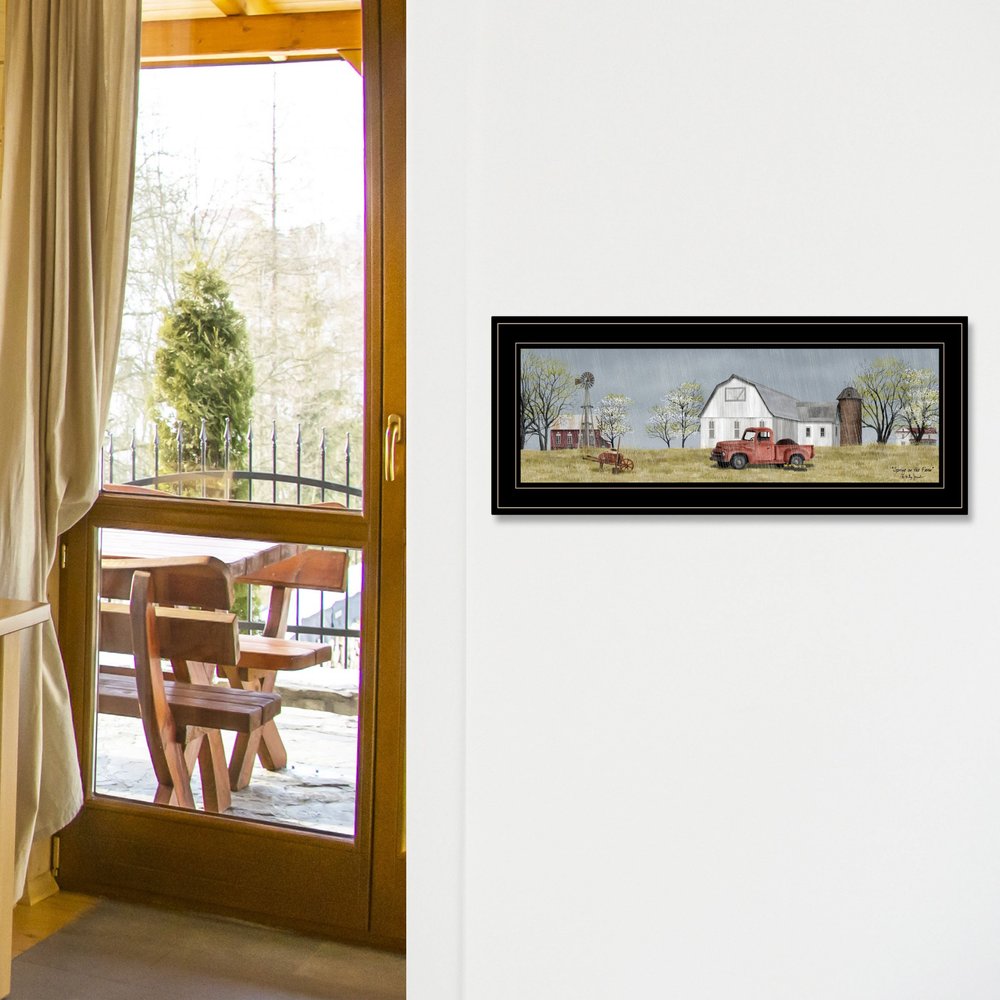 Spring On The Farm 2 Black Framed Print Wall Art HomeRoots