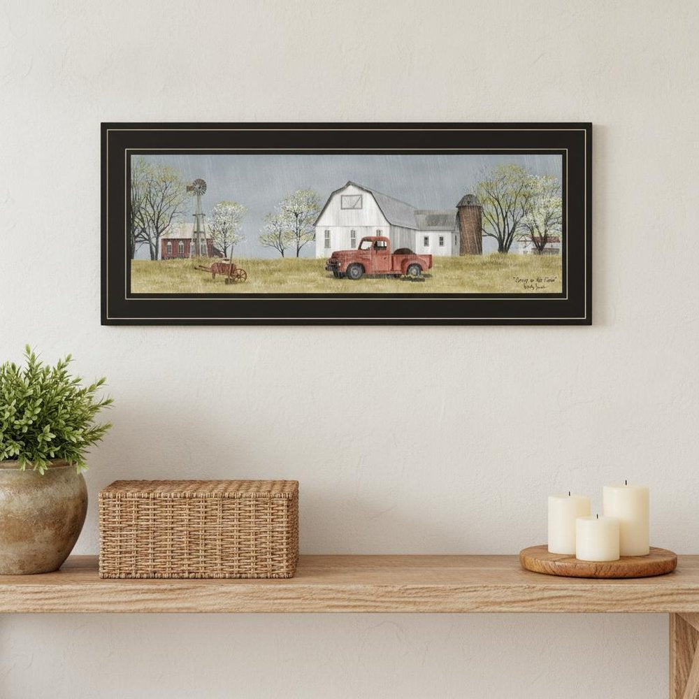 Spring On The Farm 2 Black Framed Print Wall Art HomeRoots
