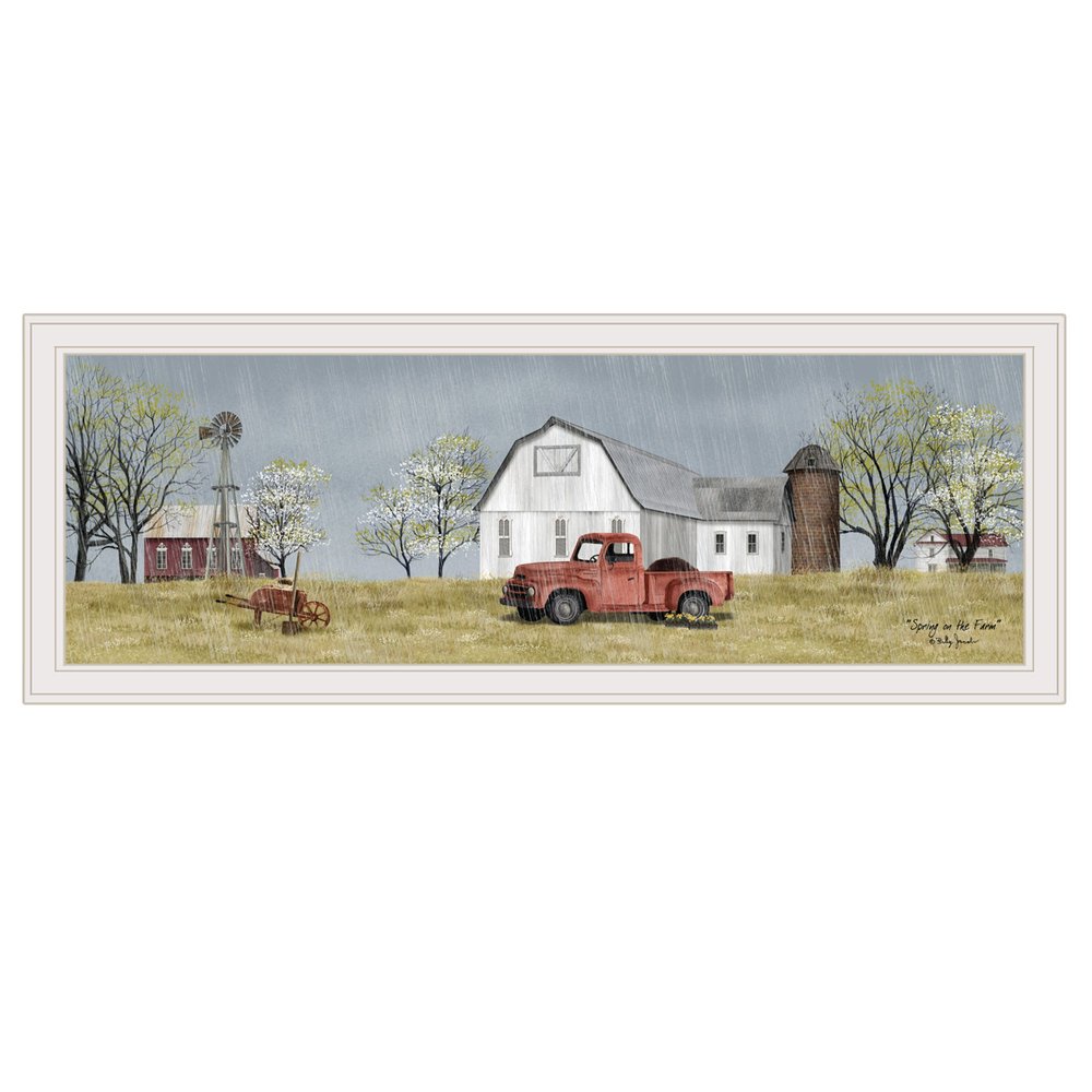 Spring On The Farm 3 White Framed Print Wall Art — view 1