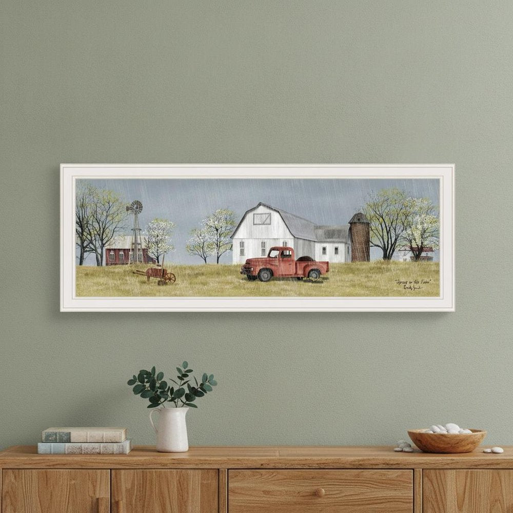 Spring On The Farm 3 White Framed Print Wall Art HomeRoots