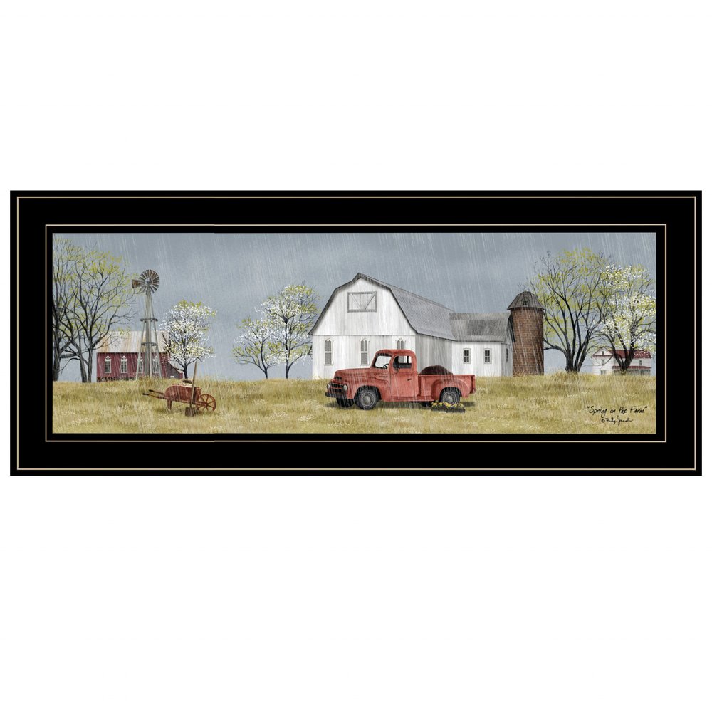 Spring On The Farm 4 Black Framed Print Wall Art HomeRoots