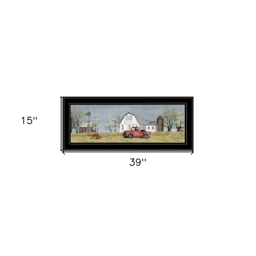 Spring On The Farm 4 Black Framed Print Wall Art — view 5