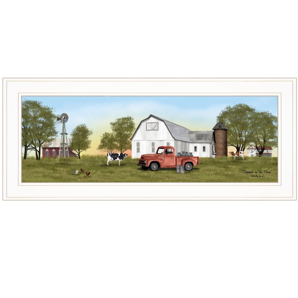 Summer on the Farm 1 White Framed Print Wall Art HomeRoots