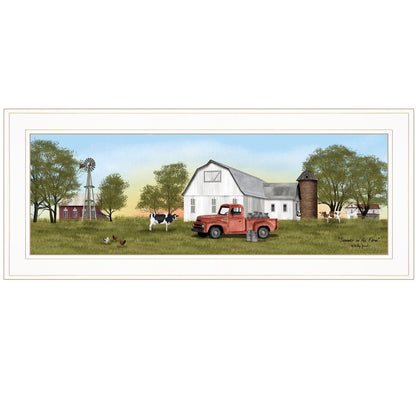 Summer on the Farm 1 White Framed Print Wall Art HomeRoots