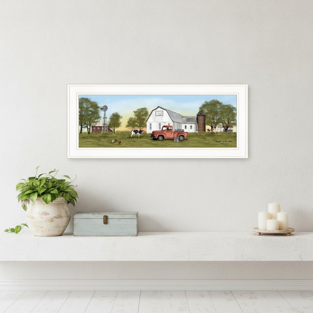 Summer on the Farm 1 White Framed Print Wall Art — view 4
