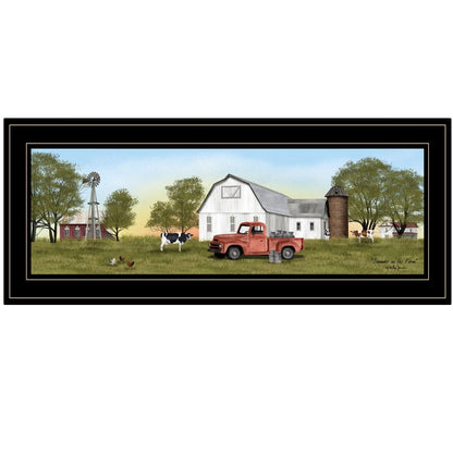 Summer on the Farm 2 Black Framed Print Wall Art HomeRoots