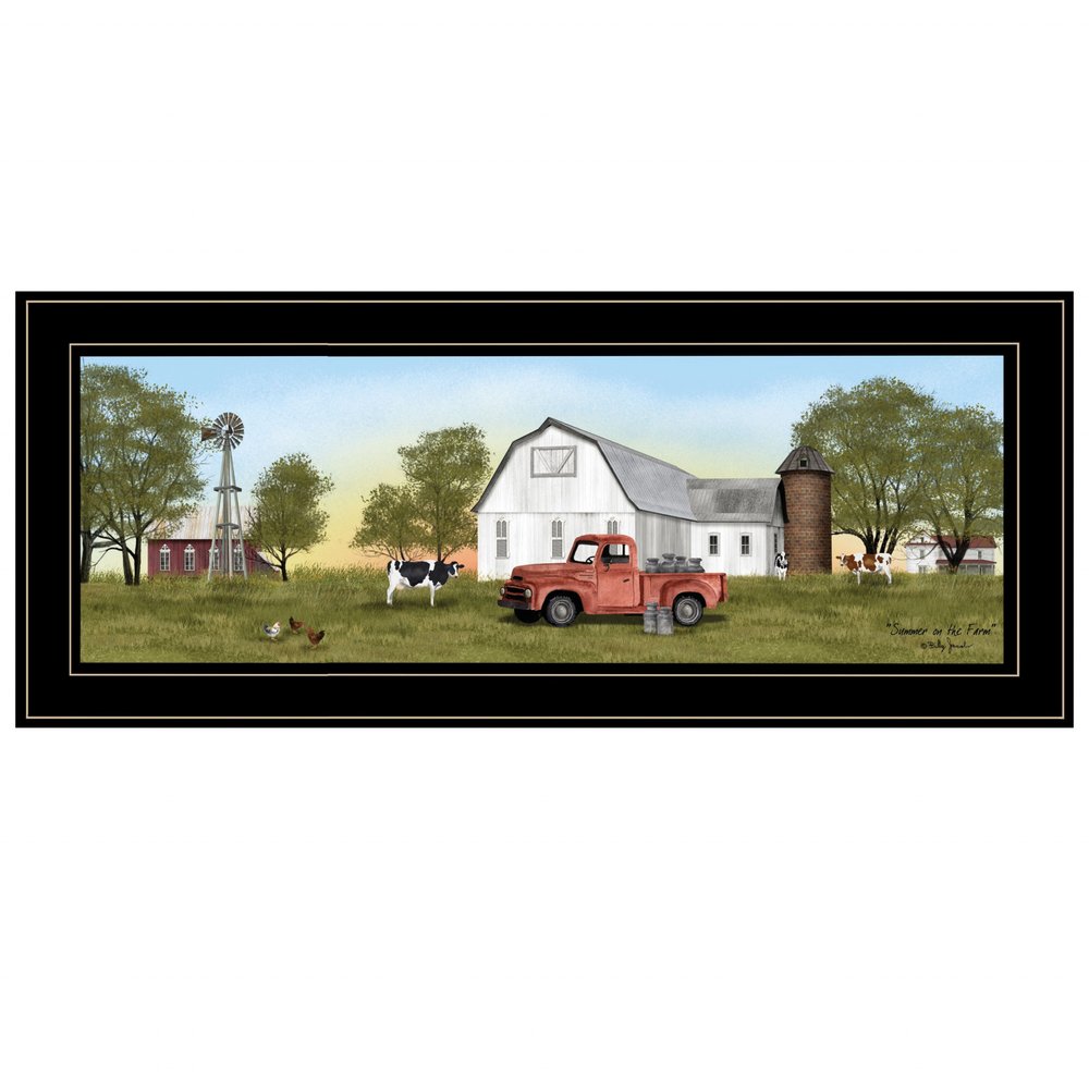 Summer on the Farm 4 Black Framed Print Wall Art — view 1