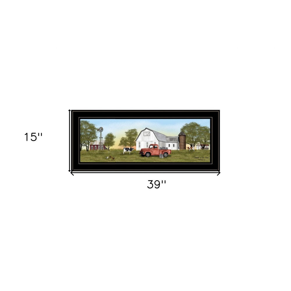 Summer on the Farm 4 Black Framed Print Wall Art HomeRoots