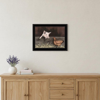Bacon and Eggs 2 Black Framed Print Wall Art HomeRoots