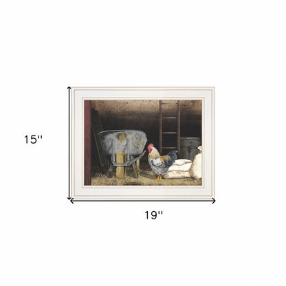 Chicken Feed 1 White Framed Print Wall Art HomeRoots