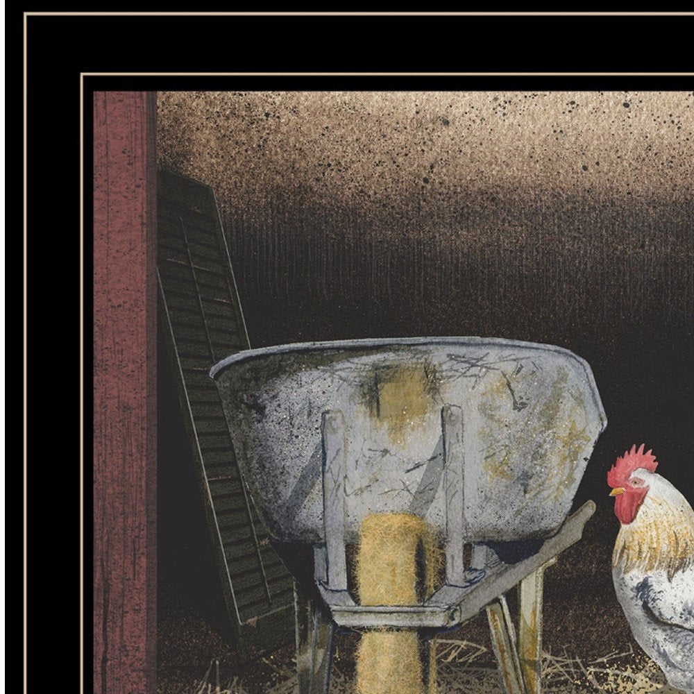 Chicken Feed 2 Black Framed Print Wall Art HomeRoots