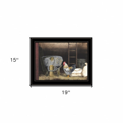 Chicken Feed 2 Black Framed Print Wall Art HomeRoots