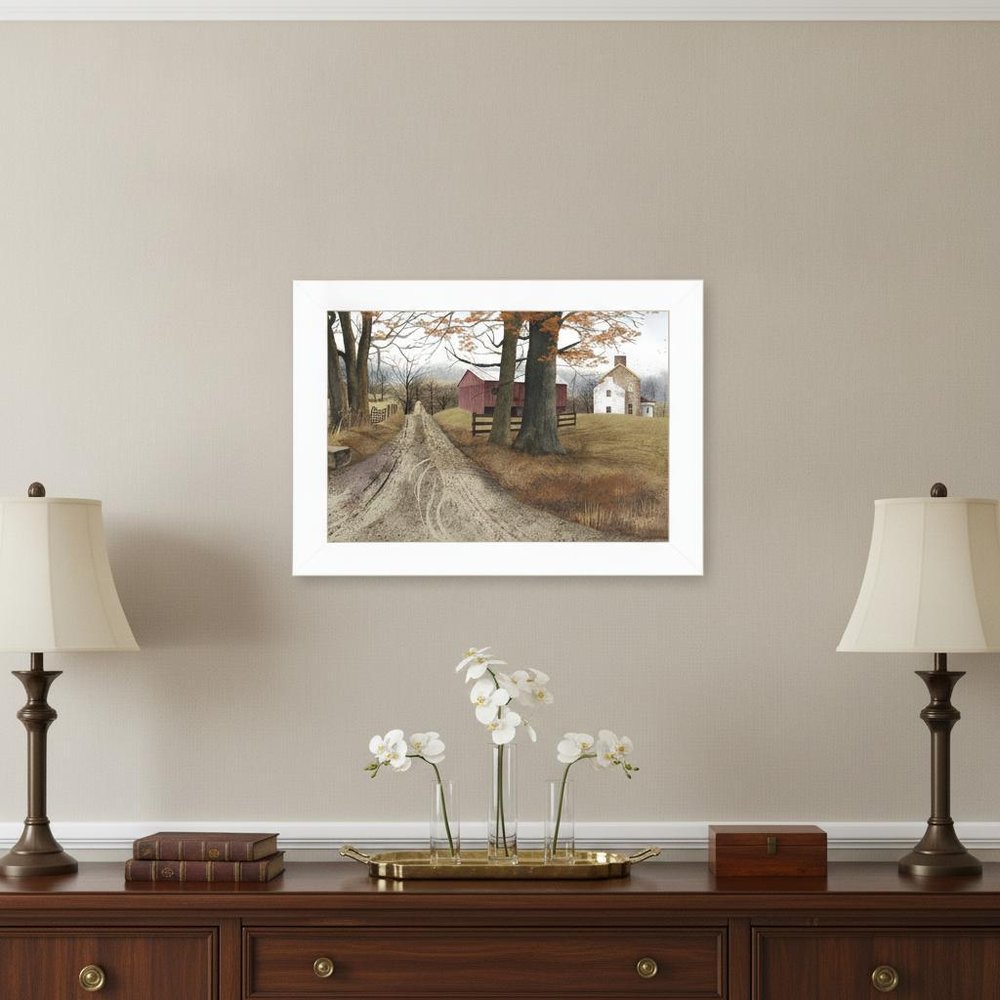The Road Home 5 White Framed Print Wall Art — view 7
