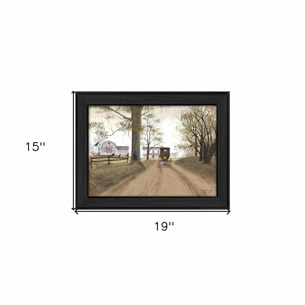 Headin Home 6 Black Framed Print Wall Art — view 3