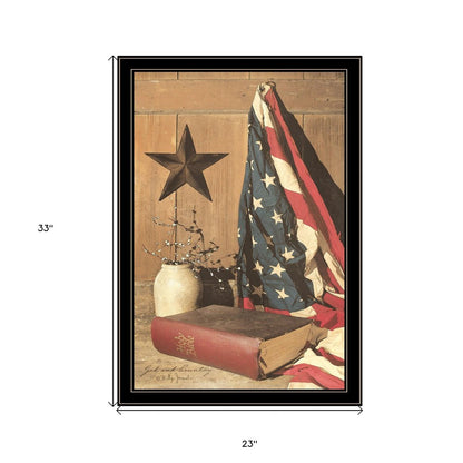 God and Country 8 Black Framed Print Wall Art HomeRoots
