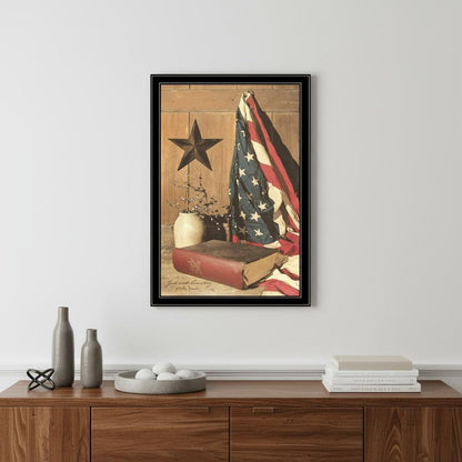 God and Country 8 Black Framed Print Wall Art HomeRoots