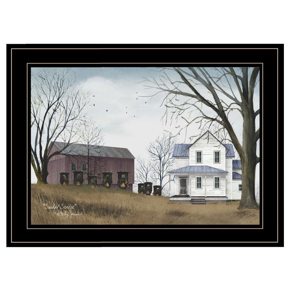 Sunday Service 2 Black Framed Print Wall Art — view 1