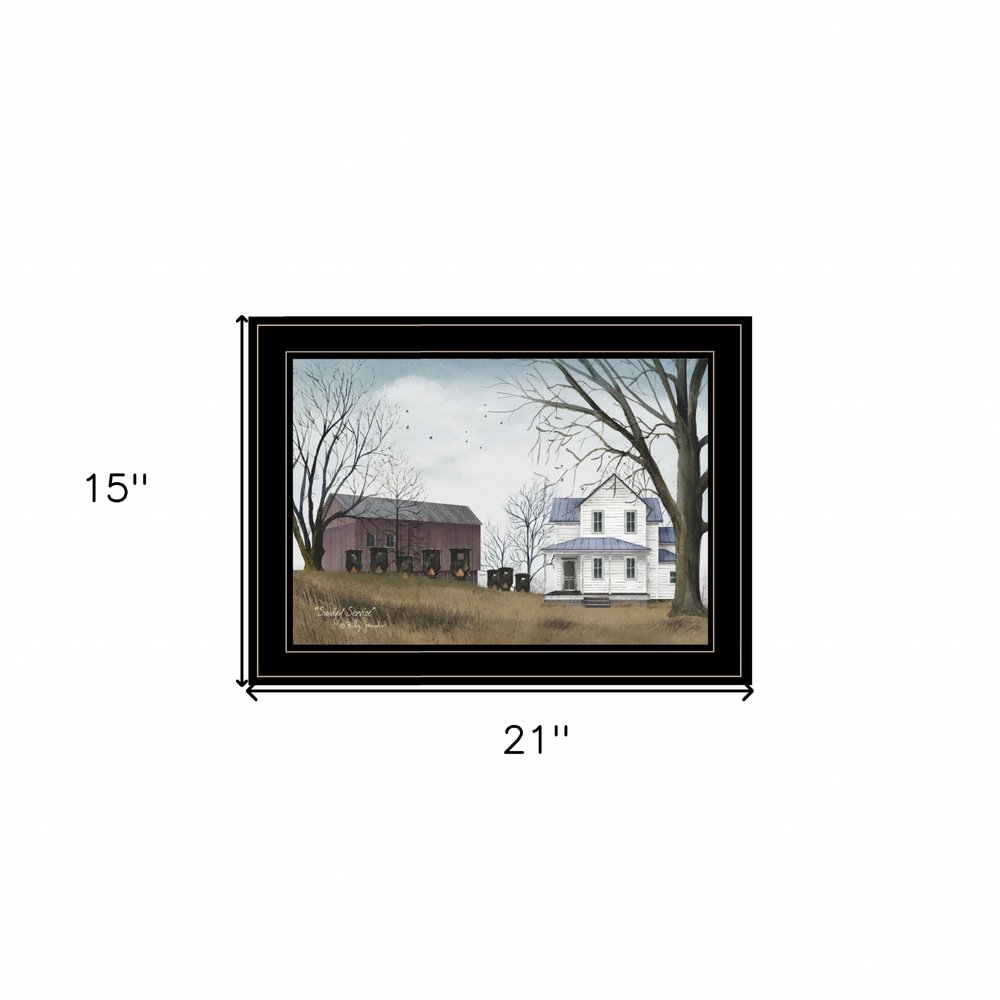 Sunday Service 2 Black Framed Print Wall Art — view 4