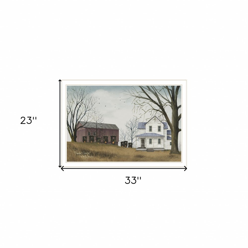 Sunday Service 3 White Framed Print Wall Art HomeRoots