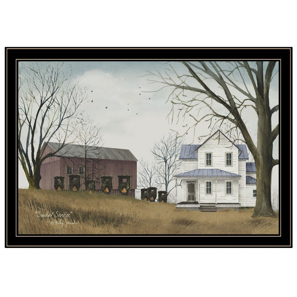 Sunday Service 4 Black Framed Print Wall Art HomeRoots