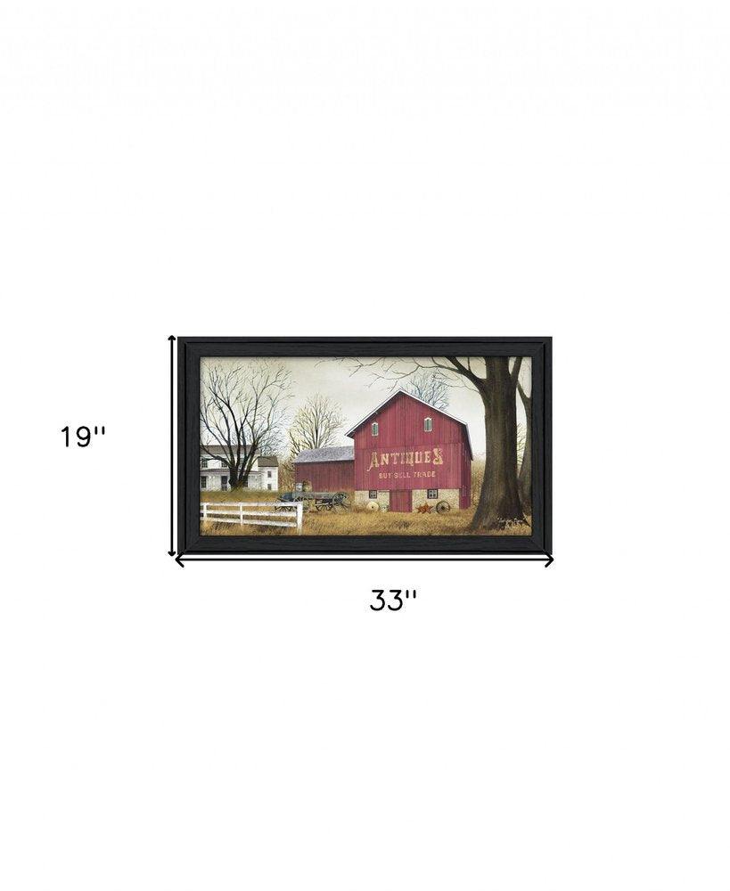 Antique Barn 7 Black Framed Print Wall Art — view 3
