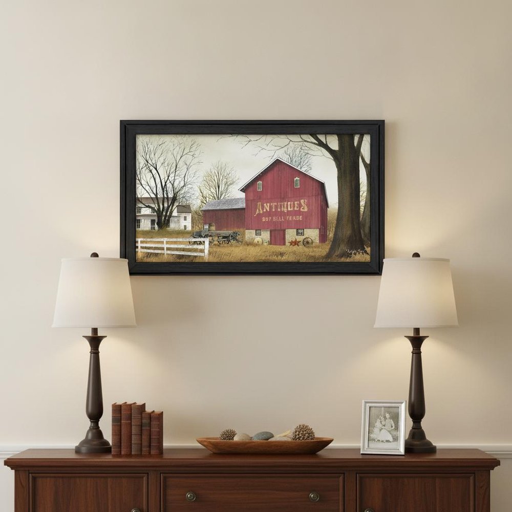 Antique Barn 7 Black Framed Print Wall Art — view 4