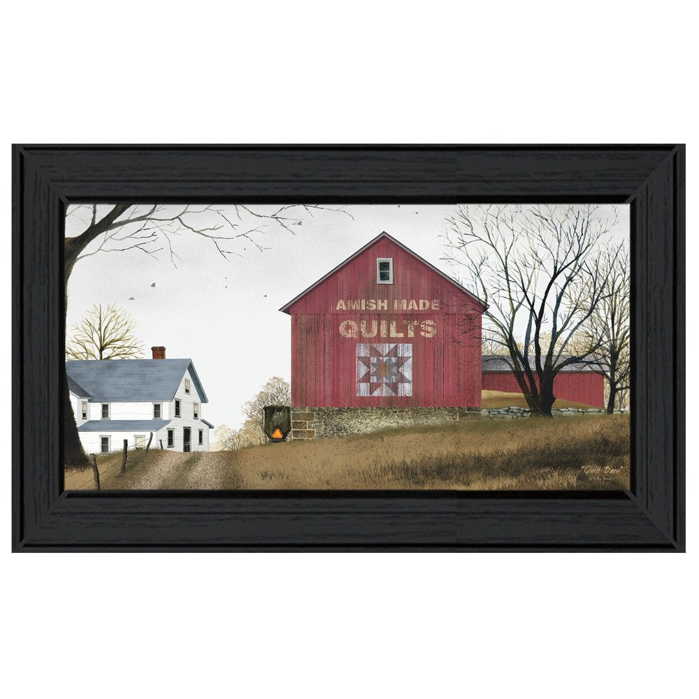 The Quilt Barn 1 Black Framed Print Wall Art — view 1